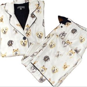 PJ Salvage Dog Print Pajama Set - S